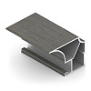 Профиль верт. Flat, Дуб серый